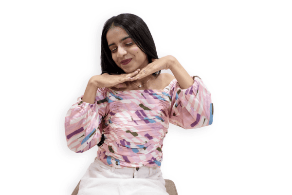 Printed Ruched Fitted Crop top