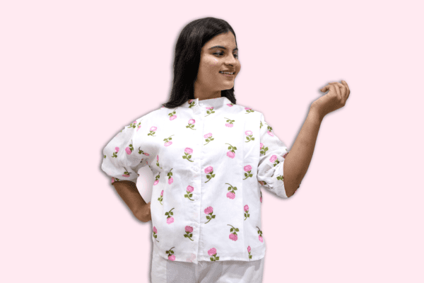 Floral Embroidered Shirt