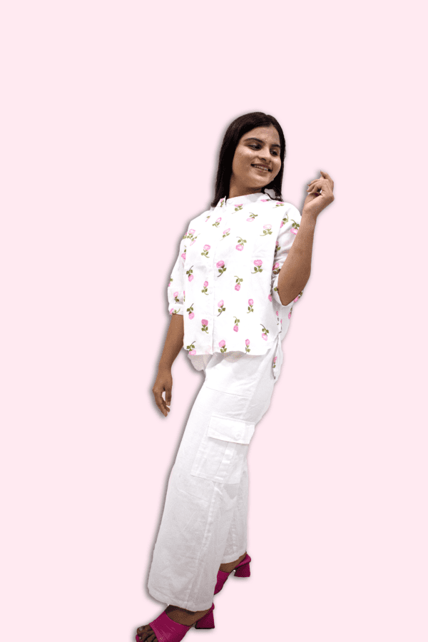 Floral Embroidered Shirt