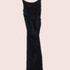 Remove background project (11) Slit Bodycon Velvet Gown