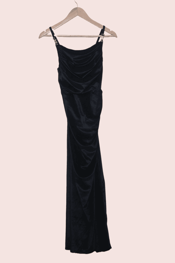 Remove background project (11) Slit Bodycon Velvet Gown