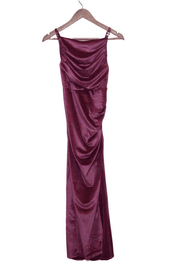 Remove background project (20) Slit Bodycon Velvet Gown