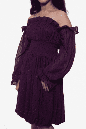 Off shoulder Sparkly One Piece Dress