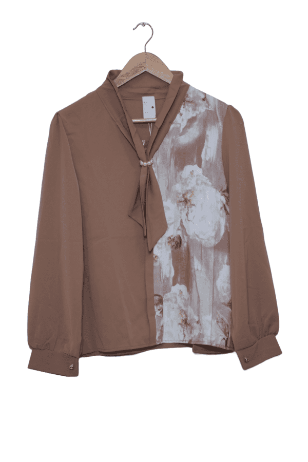 Half Printed Half Solid Top