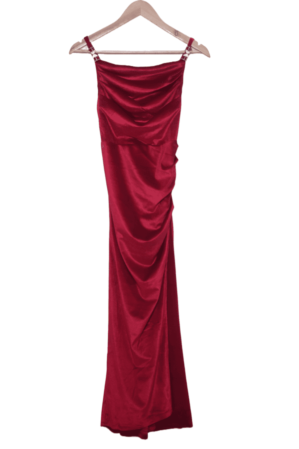 Remove background project (8) Slit Bodycon Velvet Gown