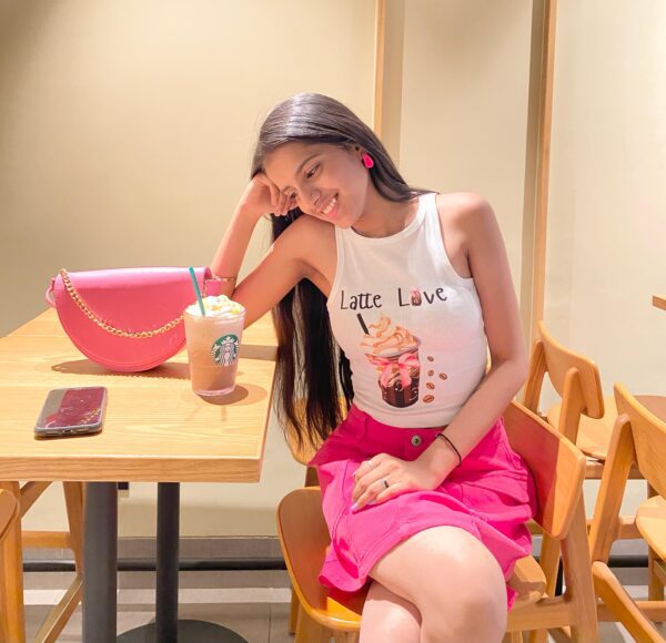 "Latte Love"Ribbed Graphic Tank Top