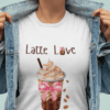 "Latte Love" Graphic Cotton Tshirt