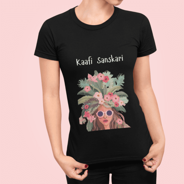 "Kaafi Sanskari" Graphic Cotton T-Shirt