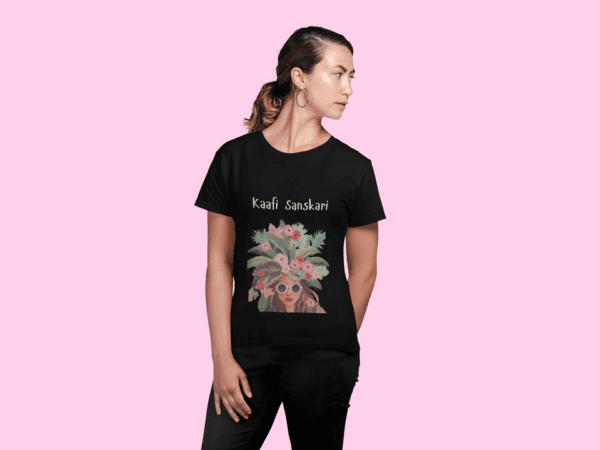 "Kaafi Sanskari" Graphic Cotton T-Shirt