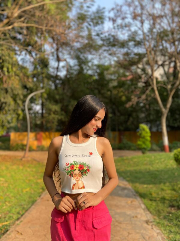 "Selectively Social"  Graphic Tank Top