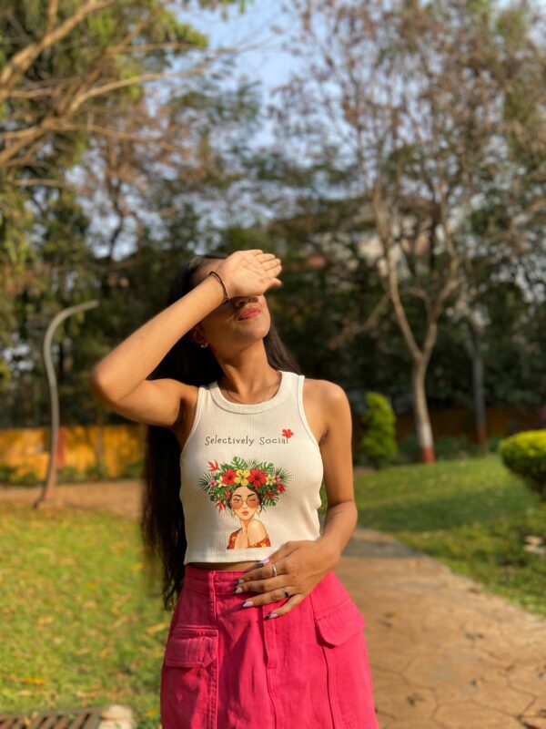 "Selectively Social"  Graphic Tank Top