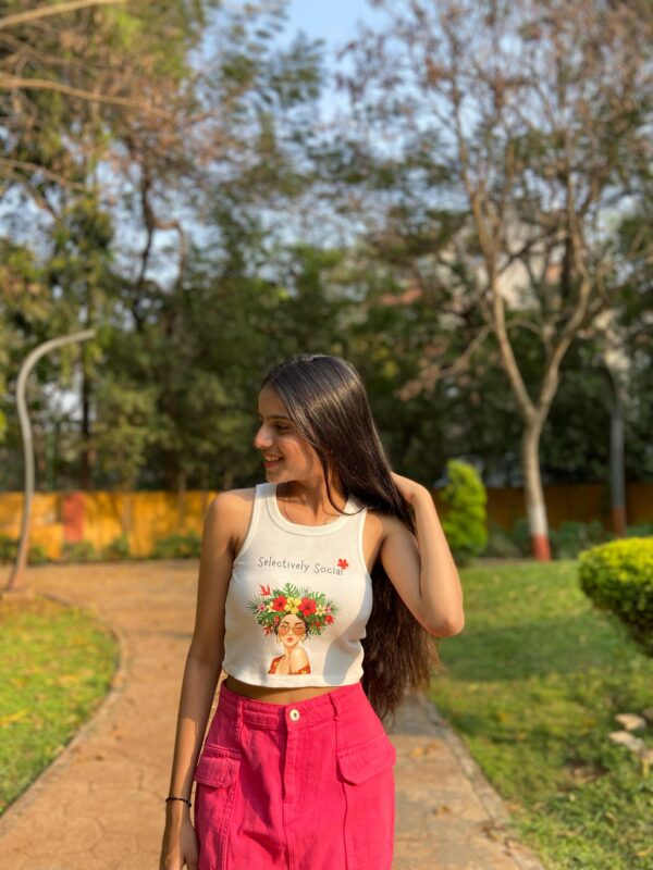 "Selectively Social"  Graphic Tank Top