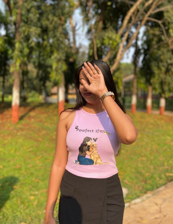 "Pawfect Dost" Graphic Tank Top