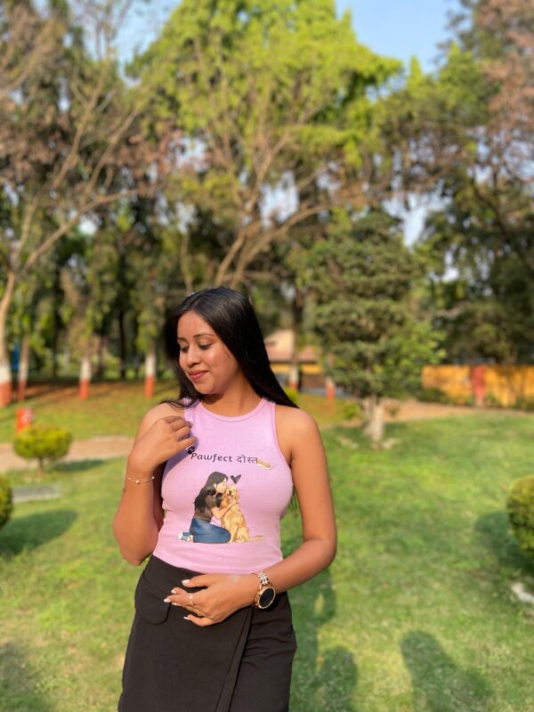 "Pawfect Dost" Graphic Tank Top