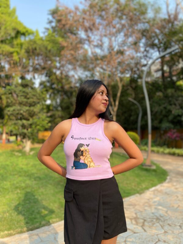 "Pawfect Dost" Graphic Tank Top