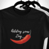 Quirky "Mirchi Zing" Graphic T Shirt