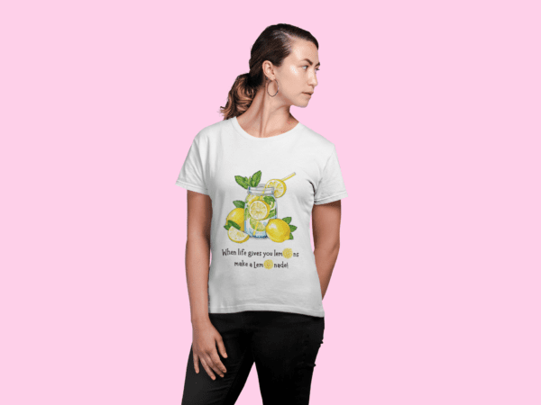 Quirky "Lemonade Love" Graphic T Shirt