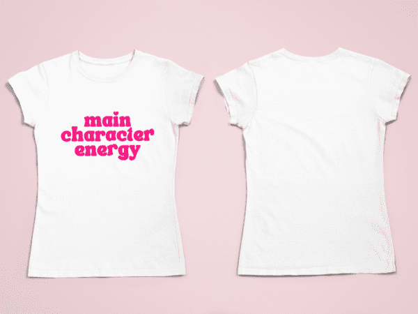 Quirky "Main Character Energy" Graphic T Shirt