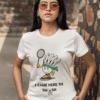 Quirky "Badminton Lover" Graphic T Shirt