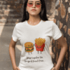 Quirky "Burger and Fries Bestfriends" Graphic T Shirt