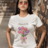 Quirky "Petals of Joy" Graphic T Shirt