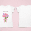 Quirky "Petals of Joy" Graphic T Shirt
