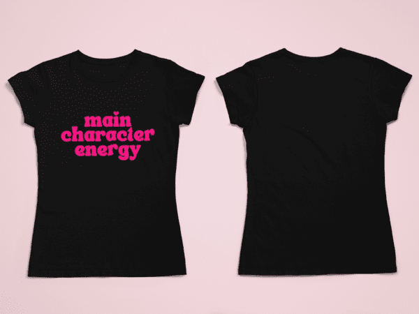 Quirky "Main Character Energy" Graphic T Shirt