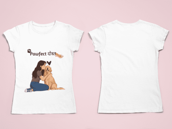 "Pawfect Dost" Quirky Graphic T Shirt