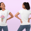 Quirky "Petals of Joy" Graphic T Shirt