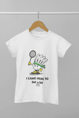 Quirky "Badminton Lover" Graphic T Shirt