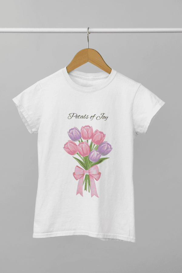 Quirky "Petals of Joy" Graphic T Shirt