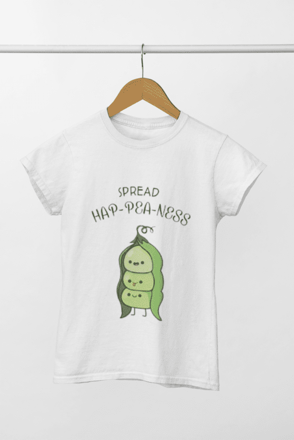 Quirky "Ha-Pea-Ness" Graphic T Shirt