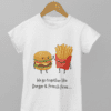 Quirky "Burger and Fries Bestfriends" Graphic T Shirt