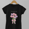 Quirky "Petals of Joy" Graphic T Shirt