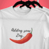 Quirky "Mirchi Zing" Graphic T Shirt