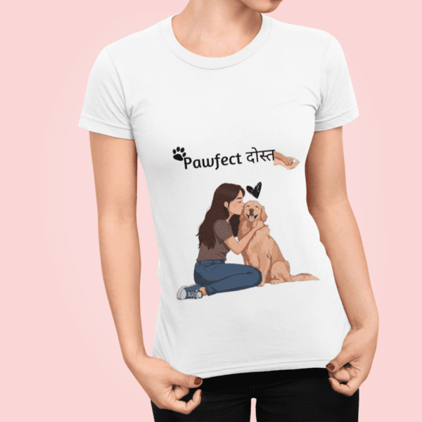 "Pawfect Dost" Quirky Graphic T Shirt