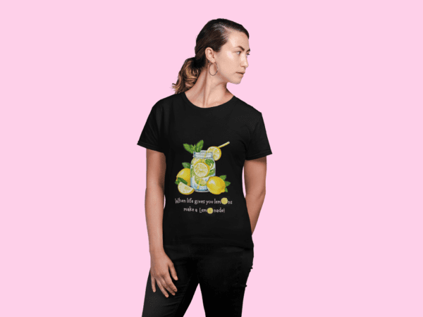Quirky "Lemonade Love" Graphic T Shirt