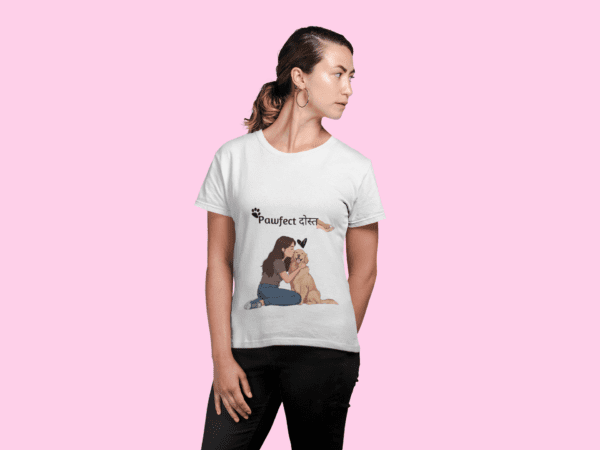 "Pawfect Dost" Quirky Graphic T Shirt