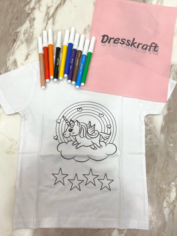 Kids Activity Tshirt+ Set of 10 washable magic colours