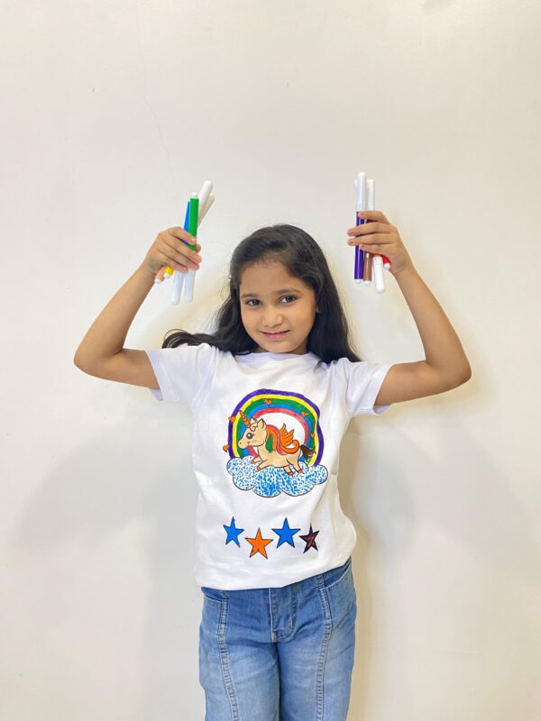 Kids Activity Tshirt+ Set of 10 washable magic colours