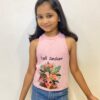 "Kaafi Sanskari"Graphic Ribbed Kid's Tank Top