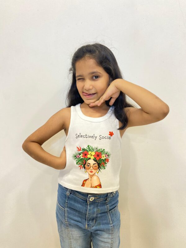 "Selectively Social"  Graphic Kid's Tank Top