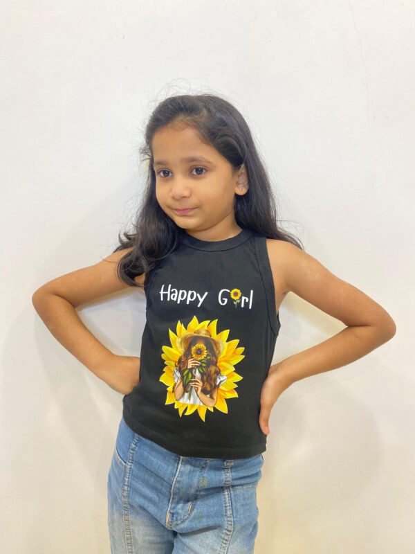 Sunflower Sass Graphic Kids Tank Top