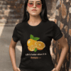Quirky "Orange Zest" Graphic T Shirt