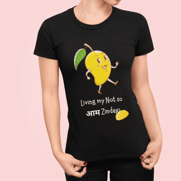 black 2 Quirky "Mango Lovers" Graphic T Shirt