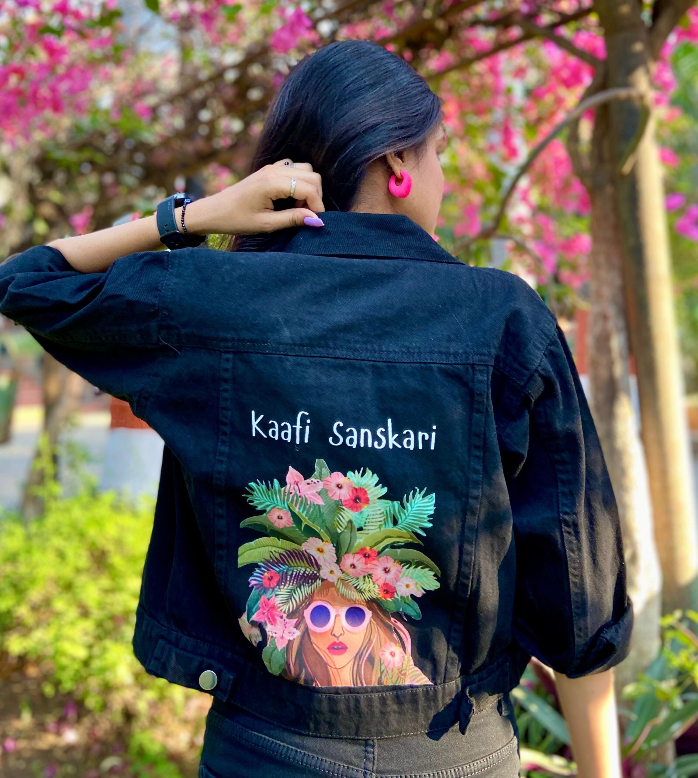 Graphic Denim Jacket