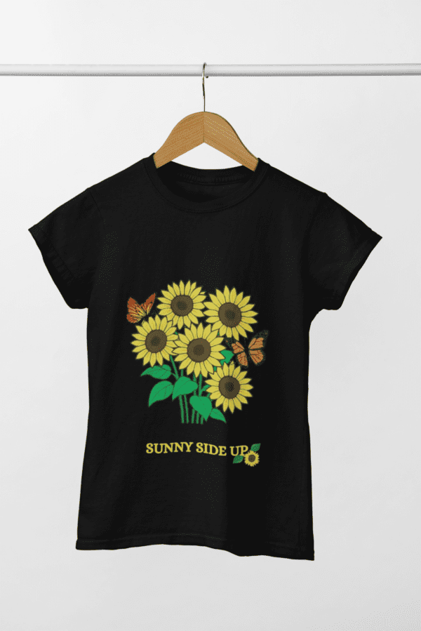 Quirky "Sunflower Bloom" Graphic T Shirt