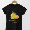Quirky "Orange Zest" Graphic T Shirt