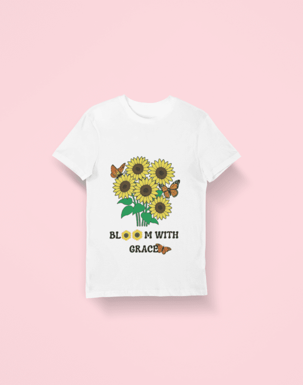 Quirky "Sunflower Bloom" Graphic T Shirt