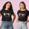 Quirky "Girl Therapy" Graphic Crop T Shirt